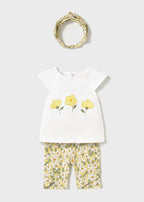 Yellow Bermuda Shorts Blouse Band 1763/G