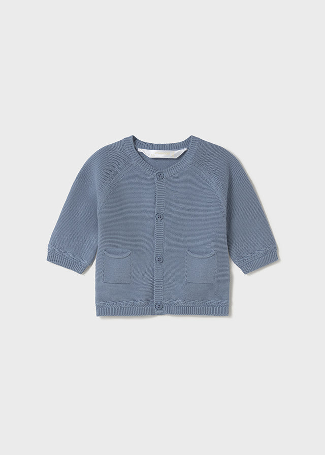 Classic Cotton Cardigan Light Blue 1393/AZ