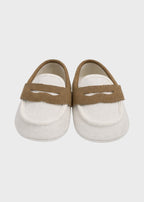 Two-Tone White Beige Moccasin SM3992/T088