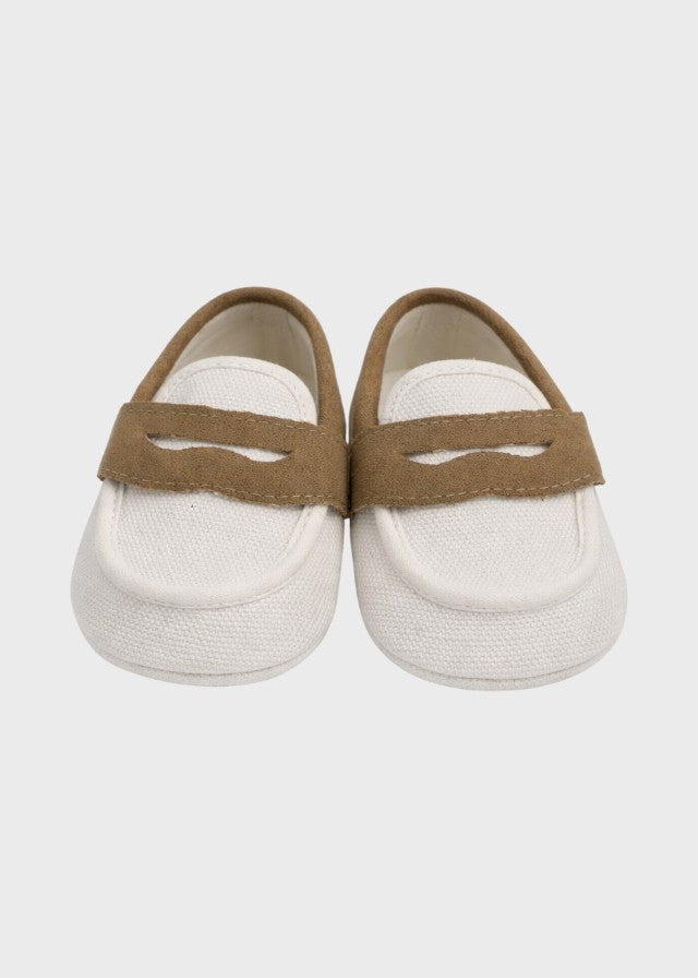 Two-Tone White Beige Moccasin SM3992/T088