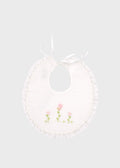 White Rococo Flowers Bib PICCI/BV