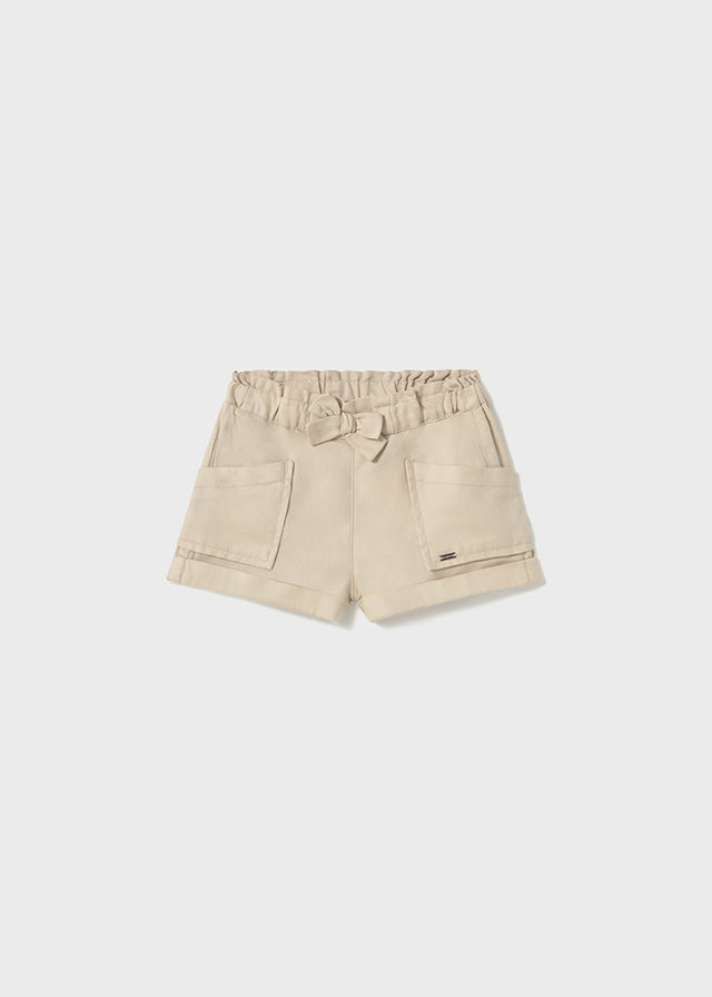 Elegant Cream Cotton Shorts 1227/80