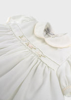 ROSSELLA 3123 White Embroidered Rose Set