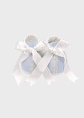 ATIP/SC Embroidered Baby Booties Sky Blue