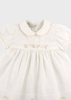 ROSSELLA 3123 White Embroidered Rose Set