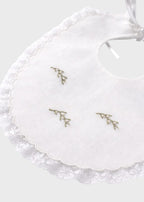 ROSSELLA 3124 White Batiste Embroidery Bib