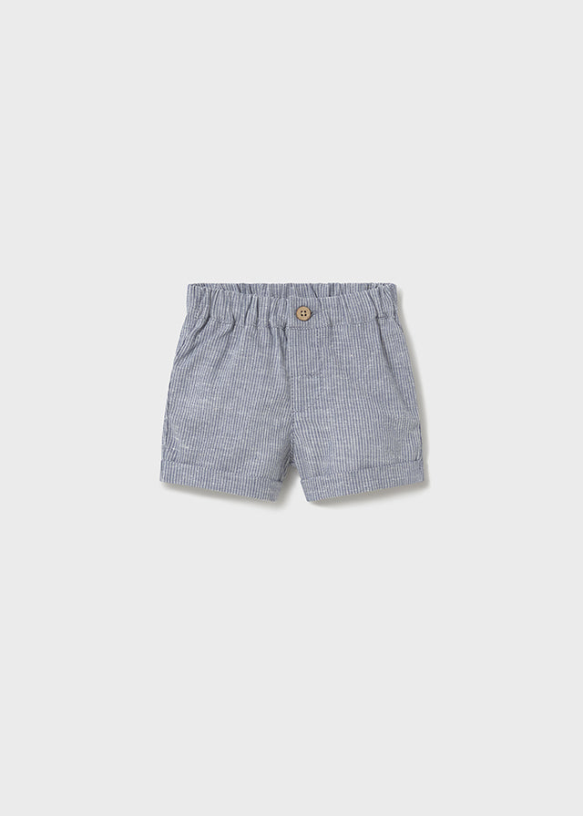 Bermuda Shorts in Delicate Cotton, Light Blue 1208/A