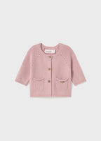 Pink Cotton Thread Cardigan 1307/R