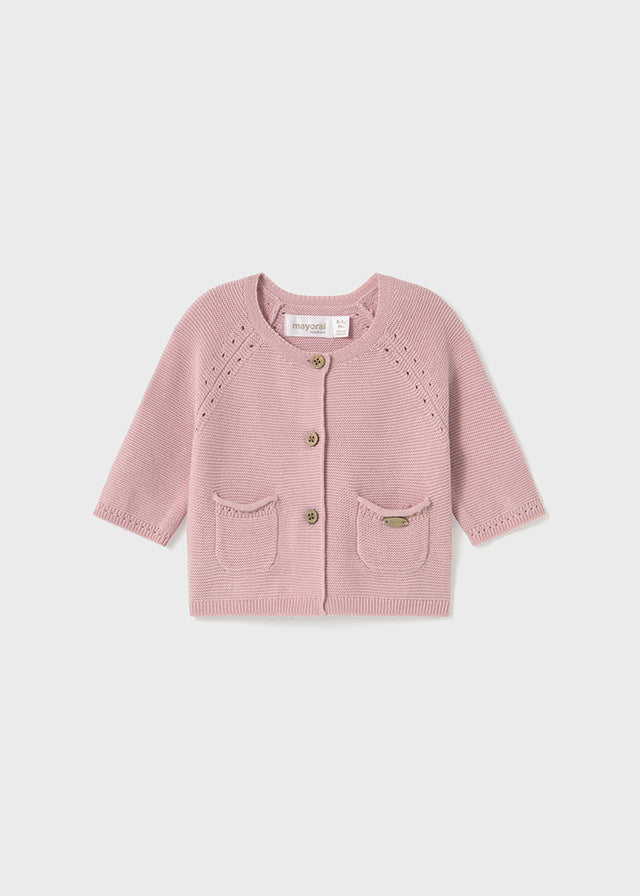 Pink Cotton Thread Cardigan 1307/R