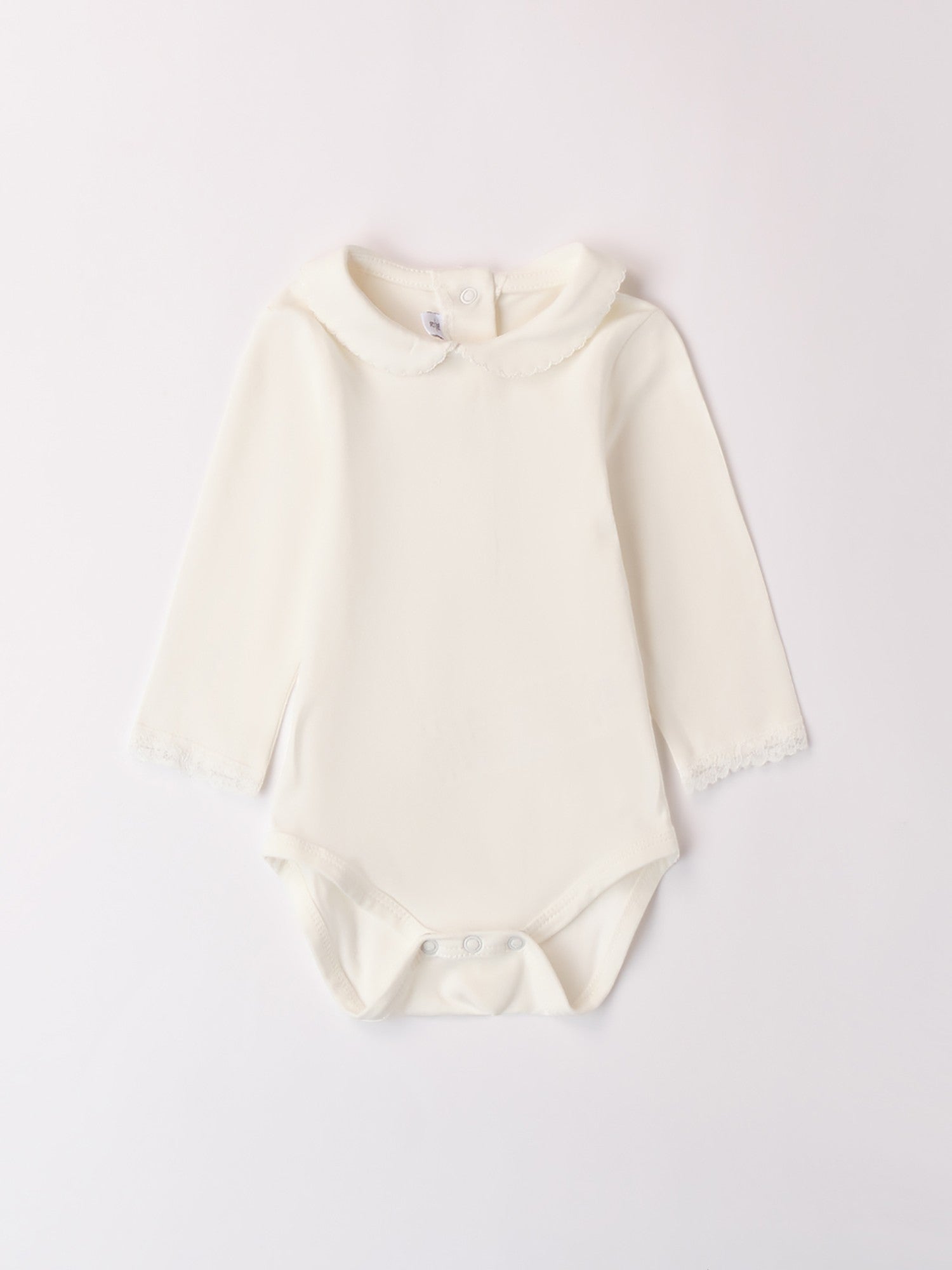 White Sleeve Cotton Bodysuit 3B705/0112