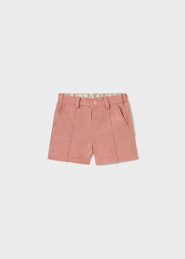 Bright Orange Cotton Bermuda Shorts 1240/92