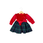 Abito Bimba Rosso B0573A1 corredino e abbigliamento neonato | NANU' BABY