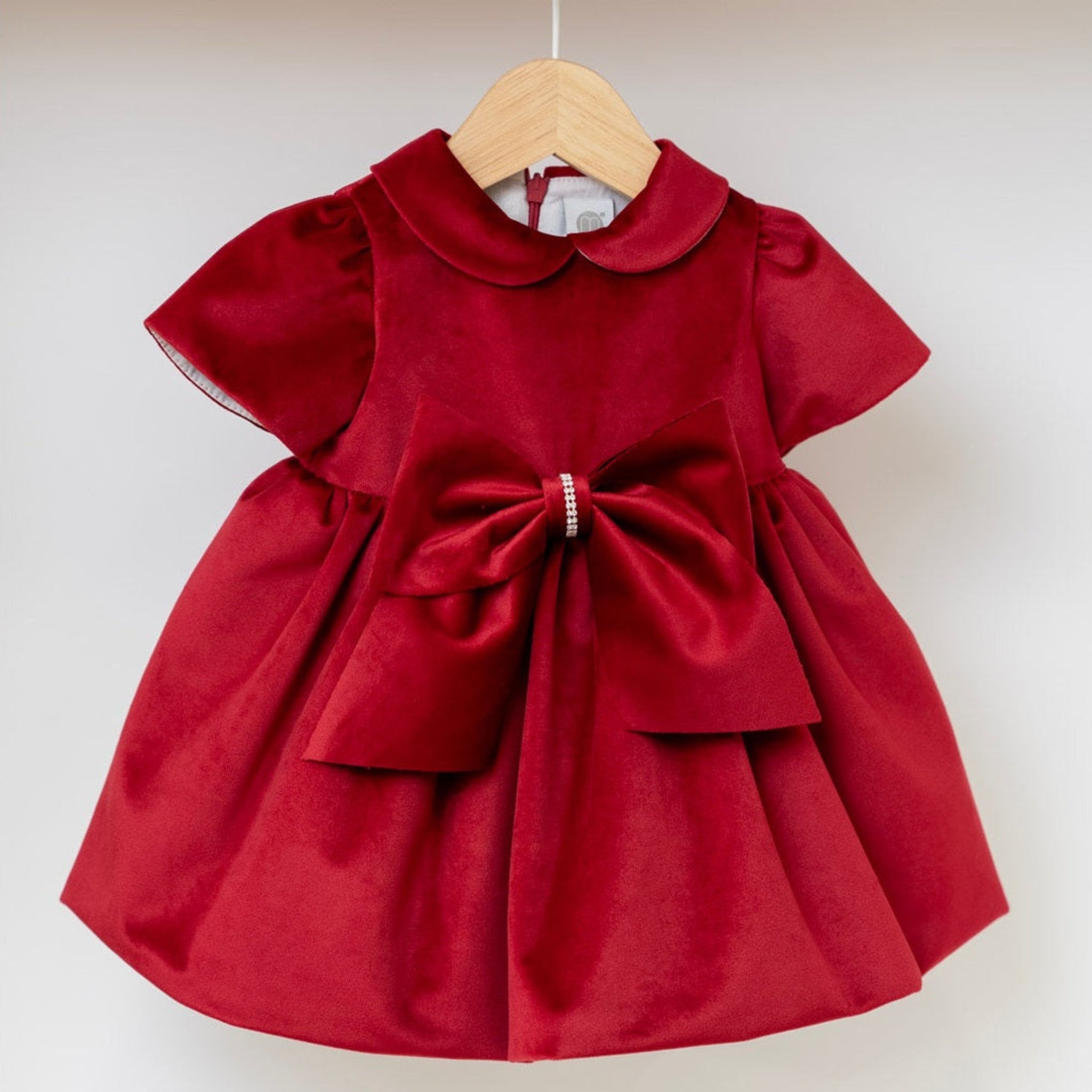 Abito Cerimonia Bimba Poliestere Rosso IM327MC/R corredino e abbigliamento neonato | NANU' BABY
