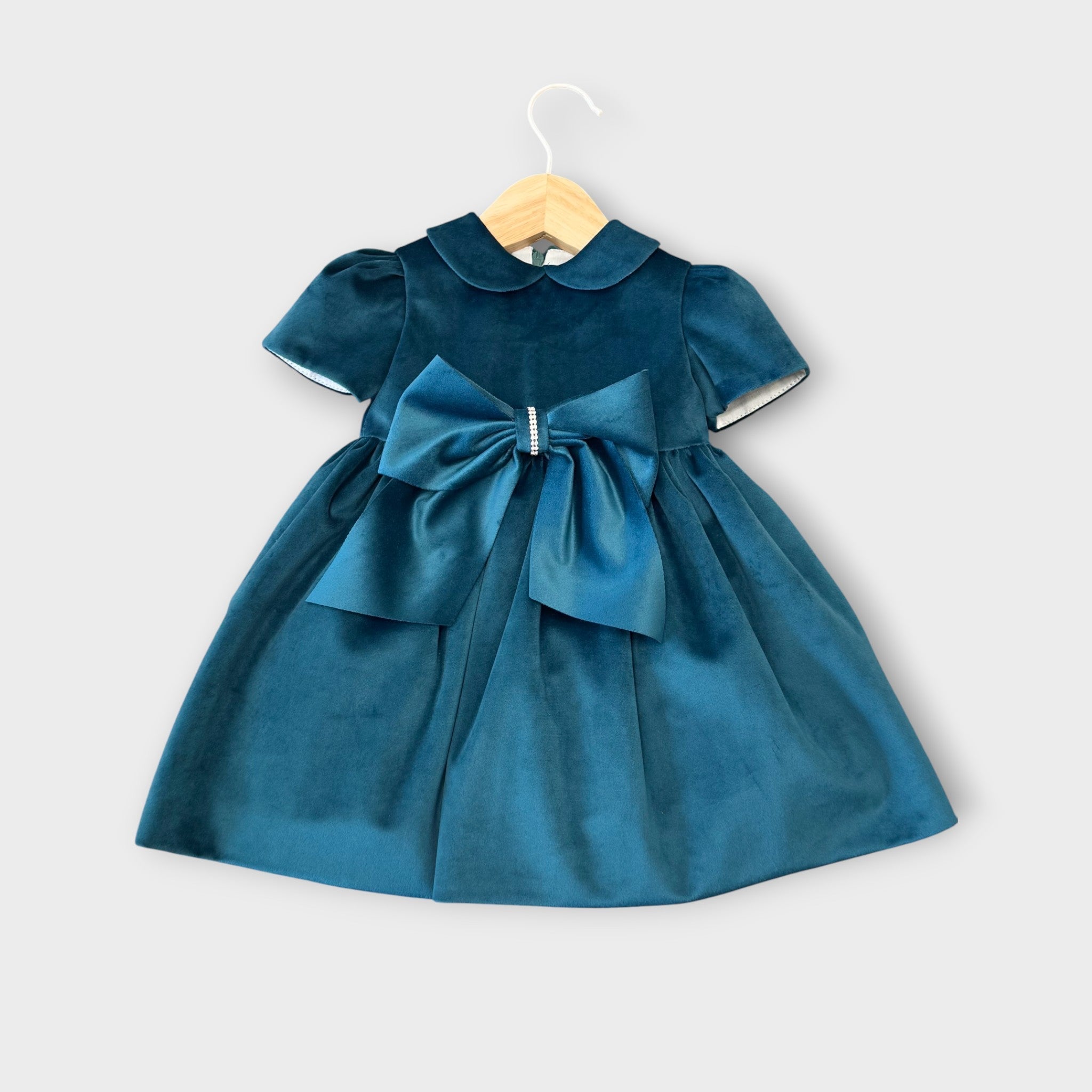 Abito Cerimonia Bimba Poliestere Zaffiro IM327MC/Z corredino e abbigliamento neonato | NANU' BABY