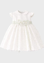 Abito Cerimonia Pizzo Macramè FB081 corredino e abbigliamento neonato | NANU' BABY