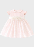 Abito Cerimonia Pizzo Macramè FB081/R corredino e abbigliamento neonato | NANU' BABY