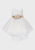 Abito Cerimonia Tulle Balze Bianco corredino e abbigliamento neonato | NANU' BABY