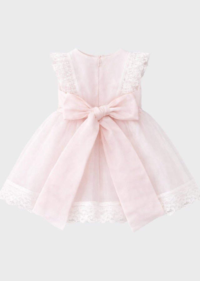 Abito Cerimonia Tulle Cipria FB086/R corredino e abbigliamento neonato | NANU' BABY