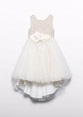 Abito Cerimonia Tulle Dorato 5032/1 corredino e abbigliamento neonato | NANU' BABY