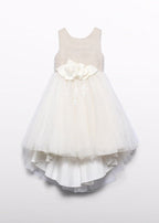Abito Cerimonia Tulle Dorato 5032/1 corredino e abbigliamento neonato | NANU' BABY