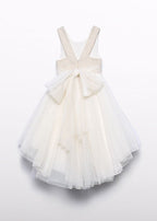 Abito Cerimonia Tulle Dorato 5032/1 corredino e abbigliamento neonato | NANU' BABY