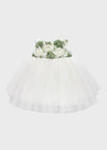 Abito Cerimonia Tulle Verde EV305 corredino e abbigliamento neonato | NANU' BABY