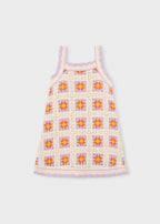 Abito Cotone Crochet Viola 3935/67 corredino e abbigliamento neonato | NANU' BABY