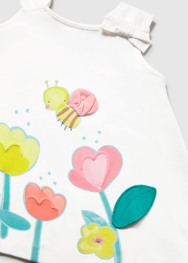 Abito Cotone Grafica Bianco 1930/70 corredino e abbigliamento neonato | NANU' BABY