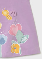 Abito Cotone Grafica Viola 1930/68 corredino e abbigliamento neonato | NANU' BABY
