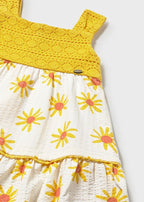 Abito Cotone Guipure Giallo 1926/56 corredino e abbigliamento neonato | NANU' BABY