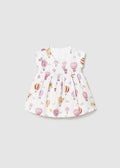 Abito Cotone Reversibile Rosa 1807/19 corredino e abbigliamento neonato | NANU' BABY