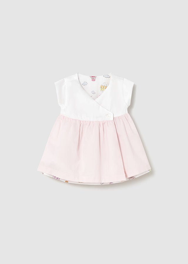 Abito Cotone Reversibile Rosa 1807/19 corredino e abbigliamento neonato | NANU' BABY