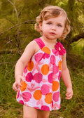 Abito Cotone Stampato Rosa 1991/90 corredino e abbigliamento neonato | NANU' BABY