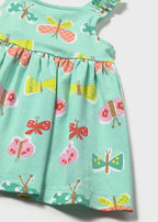 Abito Cotone Stampato Turchese 1927/58 corredino e abbigliamento neonato | NANU' BABY