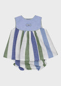 Abito Coulotte Mayolica Azzurro 0052/27 corredino e abbigliamento neonato | NANU' BABY