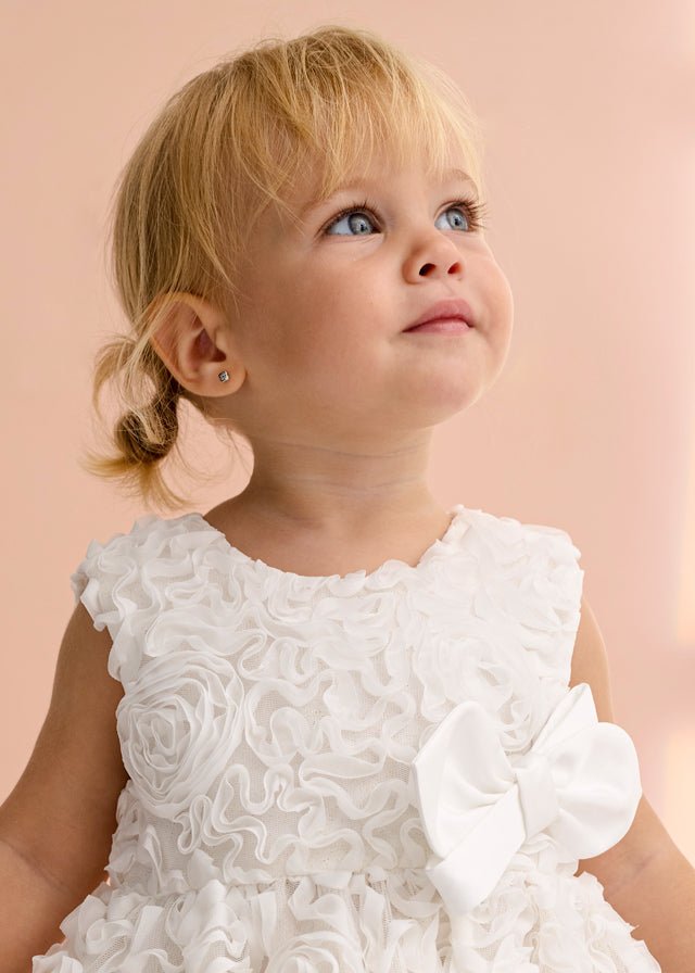 Abito Elegante Cerimonia Bianco 5004/3 corredino e abbigliamento neonato | NANU' BABY