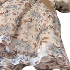 Abito Floreale Bimba Beige GG29I corredino e abbigliamento neonato | NANU' BABY