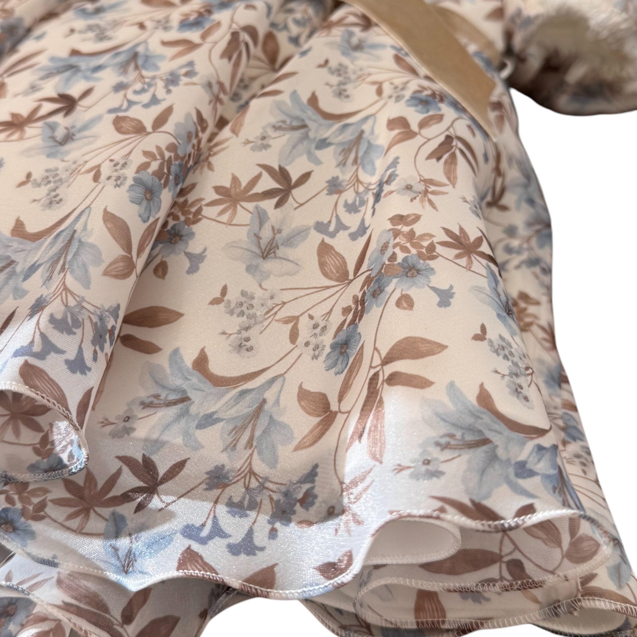 Abito Floreale Bimba Beige GG29I corredino e abbigliamento neonato | NANU' BABY