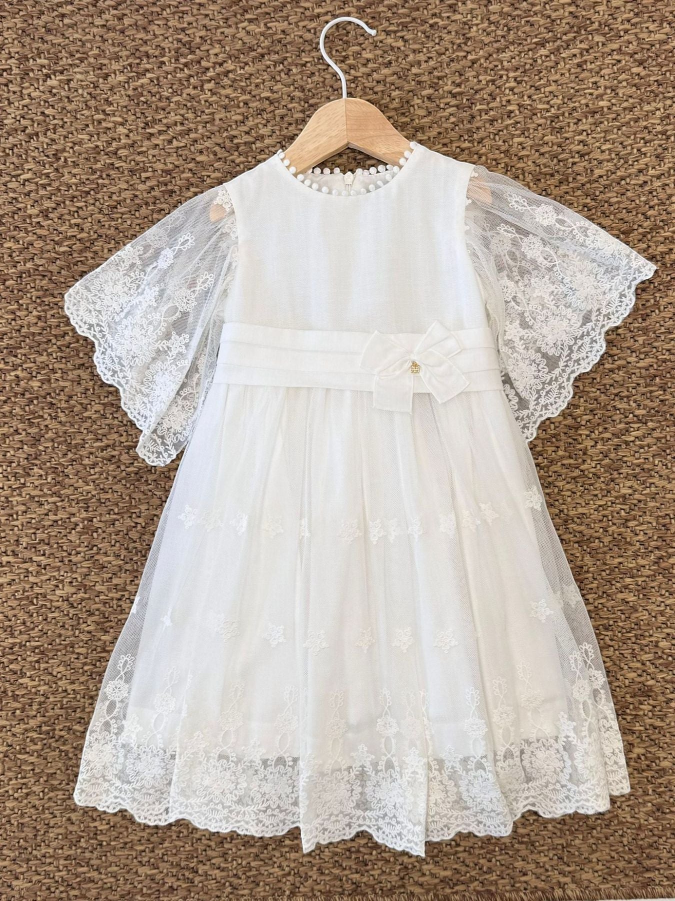 Abito in fibra ramie naturale Bimba Natural EG301 corredino e abbigliamento neonato | NANU' BABY
