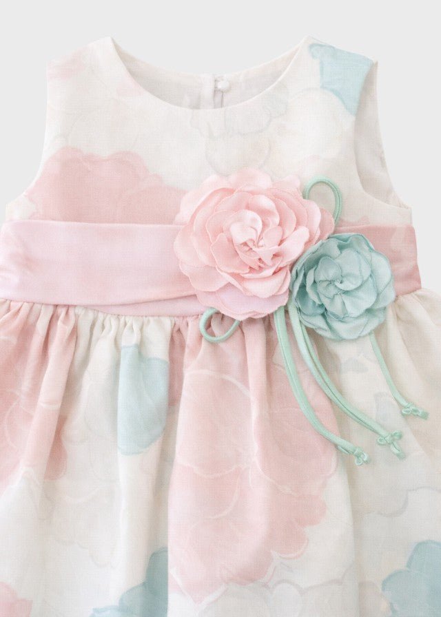 Abito Lino Multicolore FF39003/T37 corredino e abbigliamento neonato | NANU' BABY