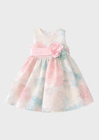 Abito Lino Multicolore FF39003/T37 corredino e abbigliamento neonato | NANU' BABY