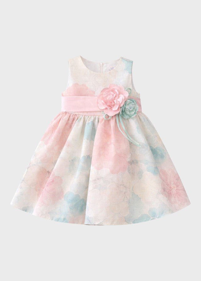 Abito Lino Multicolore FF39003/T37 corredino e abbigliamento neonato | NANU' BABY