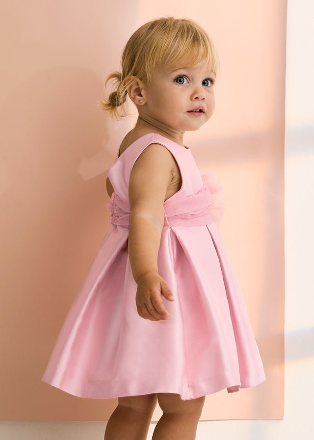 Abito Mikado Balze Rosa 5010/85 corredino e abbigliamento neonato | NANU' BABY