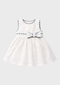 Abito Neonata Misto Lino Righina Panna C63239 corredino e abbigliamento neonato | NANU' BABY
