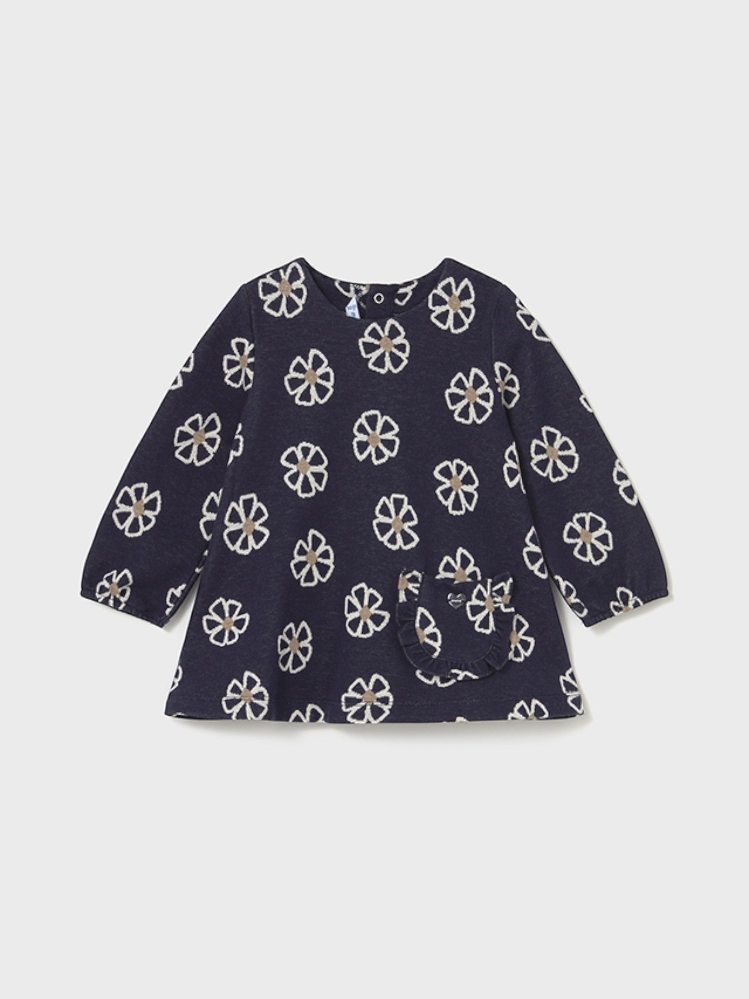 Abito punto jacquard Bimba Blu 2918/48 corredino e abbigliamento neonato | NANU' BABY