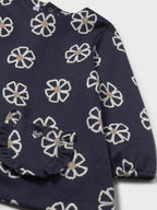 Abito punto jacquard Bimba Blu 2918/48 corredino e abbigliamento neonato | NANU' BABY