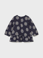 Abito punto jacquard Bimba Blu 2918/48 corredino e abbigliamento neonato | NANU' BABY