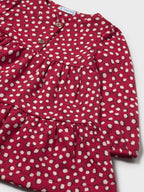 Abito punto strutturato Bimba Rosso 2915/40 corredino e abbigliamento neonato | NANU' BABY