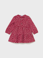 Abito punto strutturato Bimba Rosso 2915/40 corredino e abbigliamento neonato | NANU' BABY