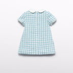 Abito quadri lurex Bimba Verde 5511/9 corredino e abbigliamento neonato | NANU' BABY